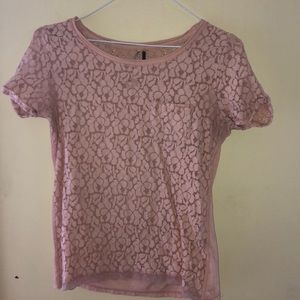 Lace Pink Top